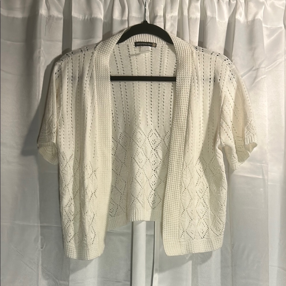 Sweaterworks Ivory Women's Knit Shrug